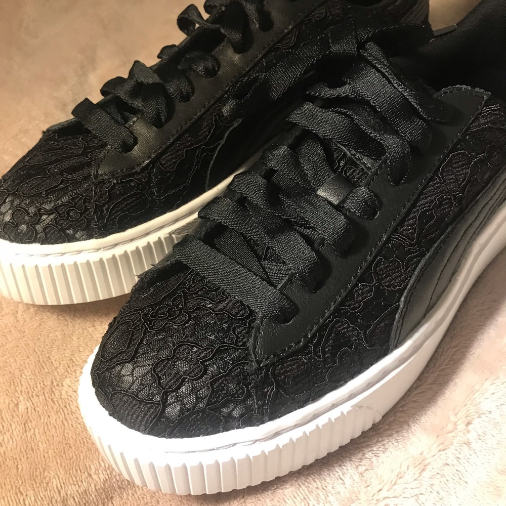 Puma platform shoes.
